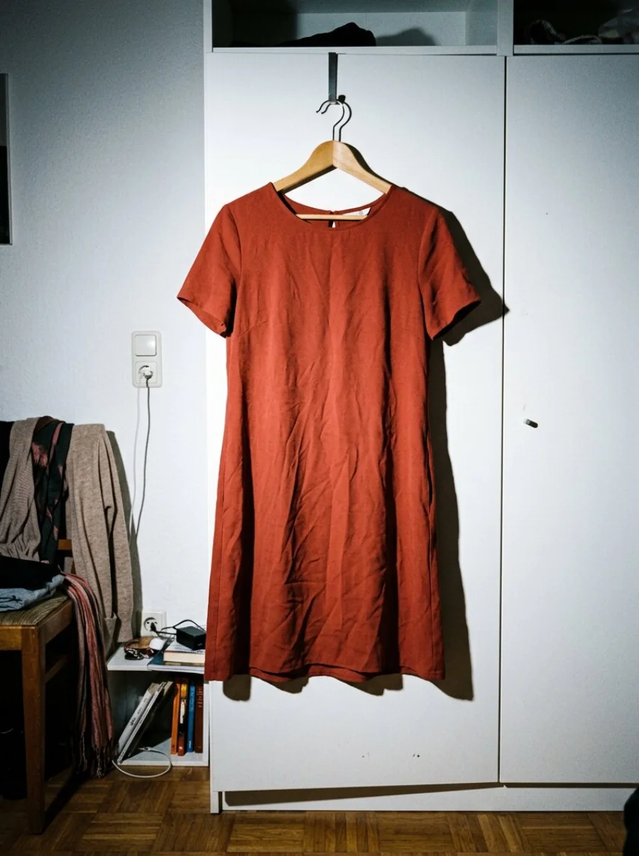 Dein Foto: das Rostkleid an der Schranktür